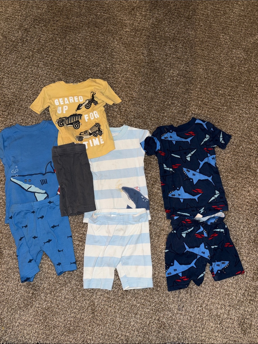 2t shorts pajamas